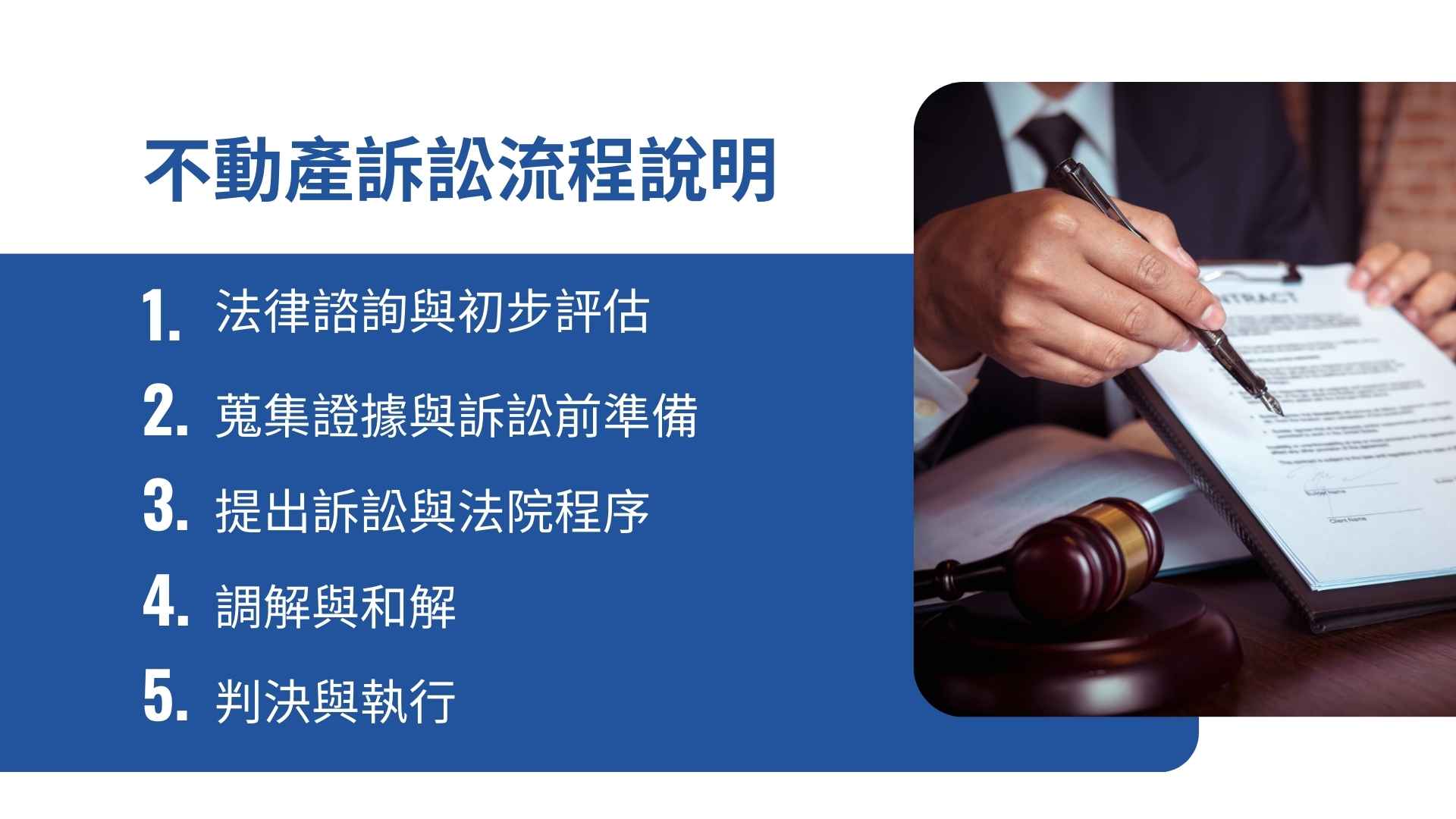 台北不動產訴訟流程說明